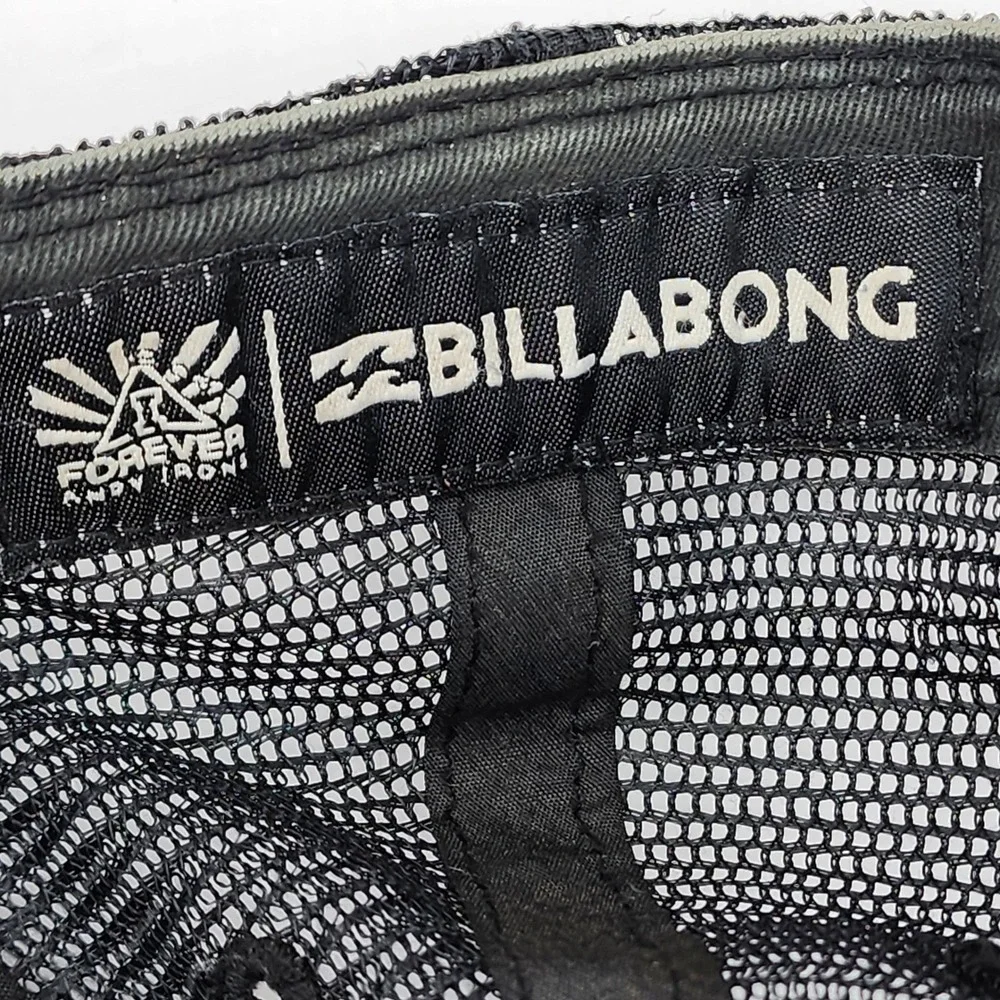 Billabong Forever Andy Irons Camo Trucker Hat Mens Snapback Mesh Cap Brown Black